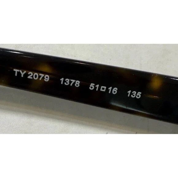 TORY BURCH TY 2079 1378 51-16 135 Eyeglasses, Dolce& Gabbana Case, Pouch & Cloth - Picture 5 of 16